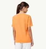 女性 F40RH275 Autry スーパーヴィンテージ クルーネック Tシャツ オレンジ - 画像 (2)