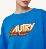 女性 F40RH277 Autry aerobic ロゴ クルーネック スウェットシャツ bluette - 画像 (3)