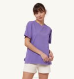 女性 F40RH285 Autry スーパーヴィンテージ クルーネック Tシャツ パープル