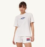 女性 F40RH289 Autry アイコニック ロゴ クルーネック Tシャツ ホワイト