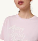女性 F40RH290 Autry テニスアカデミー クルーネックTシャツ ピンク - 画像 (3)