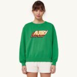 女性 F40RH293 Autry aerobic ロゴ クルーネック スウェットシャツ グリーン