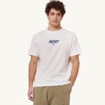 男性 F40RH105 Autry アイコニック ロゴ クルーネック Tシャツ ホワイト