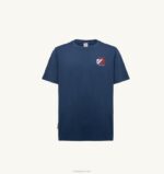 男性 F40RH109 Autry アイコニックなクルーネックTシャツ ブルー - 画像 (5)