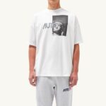 男性 F40RH111 Autry リバティフォト クルーネックTシャツ ホワイト
