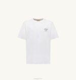 男性 F40RH117 Autry リバティ プリント クルーネック Tシャツ ホワイト - 画像 (5)