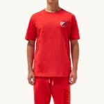 男性 F40RH118 Autry アイコニックなクルーネックTシャツ レッド