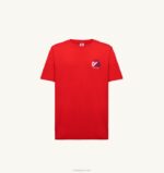 男性 F40RH118 Autry アイコニックなクルーネックTシャツ レッド - 画像 (5)